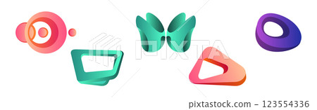 Abstract Form and Graphic Shaped Element Vector Set Abstract Form and Graphic Shaped Element Vector Set 123554336