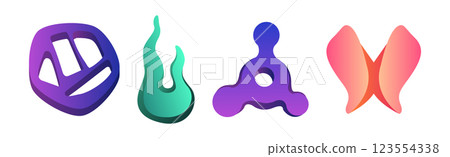 Abstract Form and Graphic Shaped Element Vector Set Abstract Form and Graphic Shaped Element Vector Set 123554338