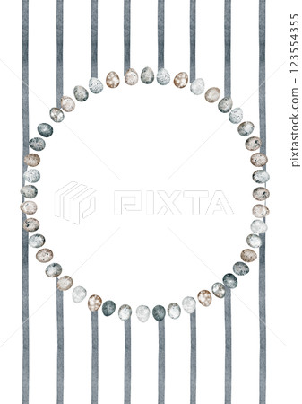 Vintage striped frame with blue lines. Watercolor Easter background with Easter eggs. Rectangular frame for invitations, greeting cards and photo. Vintage striped frame with blue lines. Watercolor Easter background with Easter eggs. Rectangular frame for invitations, greeting cards and photo. 123554355