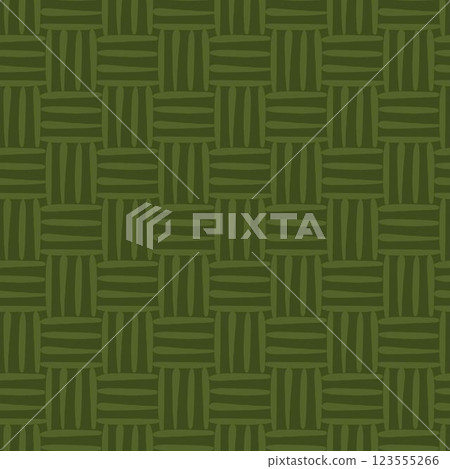 Green Rattan seamless pattern. Texture of the weave. Vector illustration. 123555266