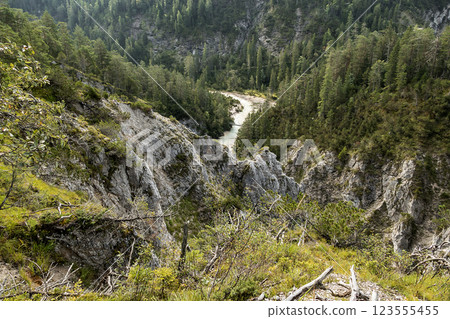Landscape of Isar river origin, Scharnitz, Austria Landscape of Isar river origin, Scharnitz, Austria 123555455