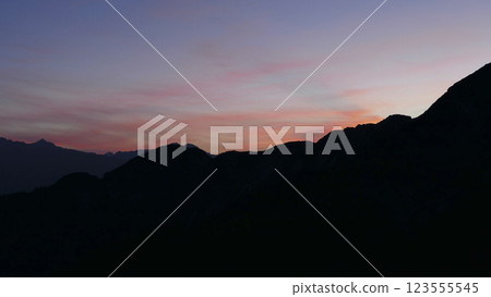 Sunset at Karwendel mountains on Karwendel Hohenweg, Austria 123555545