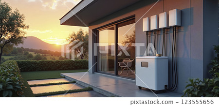 Electrical energy storage wall box for charging electric cars, electrical appliances and private households 123555656