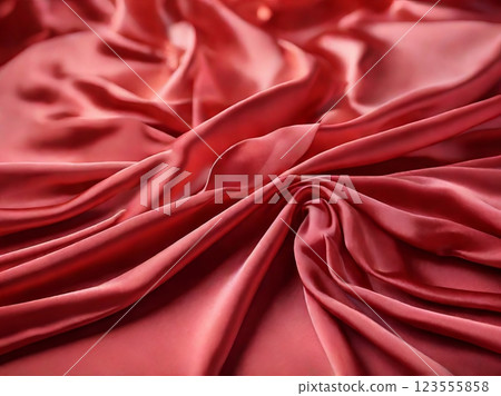 Elegant silk fabric with soft flowing folds. 123555858