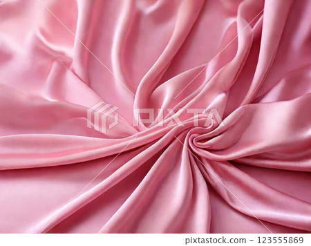 Elegant silk fabric with soft flowing folds. 123555869