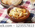 Ajillo with shrimp 123557813