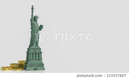 The Statue of Liberty for Business concept 3d Rendering. 123557887