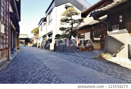 川越倉庫町的石板路 123558273