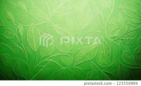 AI 圖片:帶有葉子圖案的綠色壁紙 AI 圖片:帶有葉子圖案的綠色壁紙 123558909