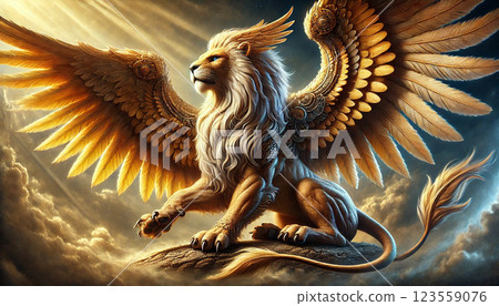 Western mythical beast "Griffin" 123559076
