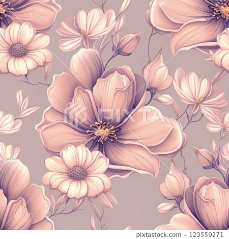 Floral illustration background image 123559271