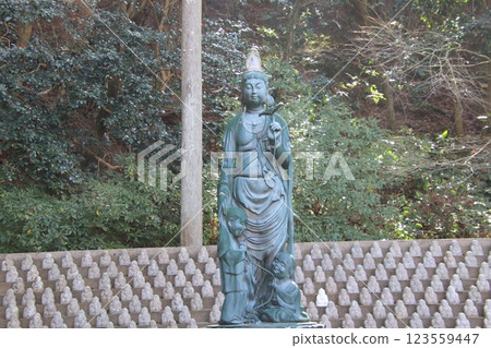 Lively Kannon of Chinkokuji Temple in Munakata City Lively Kannon of Chinkokuji Temple in Munakata City 123559447