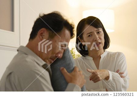 A couple of 18 years old having a marital dispute 123560321