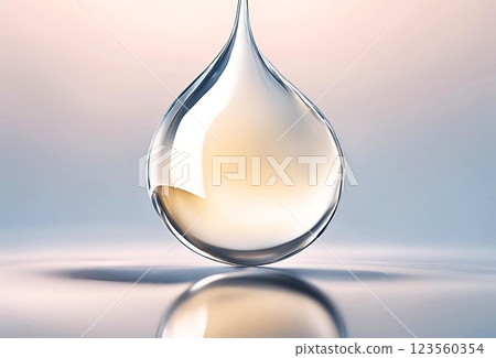 一滴水的特寫 123560354