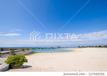 Bibi Beach in Itoman, Okinawa 123560589