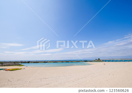 Bibi Beach in Itoman, Okinawa 123560626
