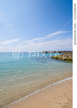 Bibi Beach in Itoman, Okinawa 123560649