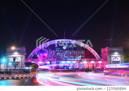 Hua Lamphong railway station in Bangkok 123560864