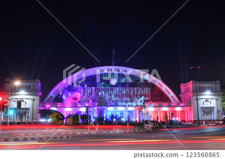 bangkok, night scene, night scenery 123560865