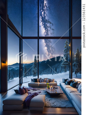 View from the room window at night View from the room window at night 123561431