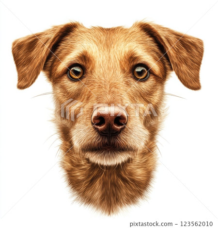 Realistic Dog Face Illustration - Easy to Edit for Various Uses Realistic Dog Face Illustration - Easy to Edit for Various Uses 123562010