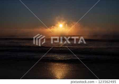 A fantastic morning of sea fog 123562495