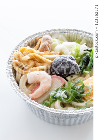 Frozen Nabeyaki Udon in Aluminum Pot Frozen Udon 123562571