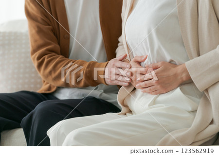 A sick wife and a worried husband (no face) A sick wife and a worried husband (no face) 123562919