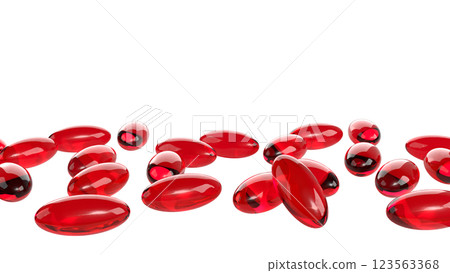 The Red pill for Astaxanthin or Heathy concept 3d Rendering. The Red pill for Astaxanthin or Heathy concept 3d Rendering. 123563368