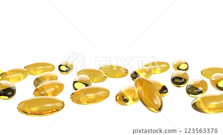 The Yellow pill for Fish oil or Heathy concept 3d Rendering. The Yellow pill for Fish oil or Heathy concept 3d Rendering. 123563378