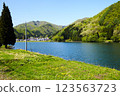 Lake Nakanishi in spring 123563723