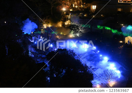 Night view of Chinzanso 123563987