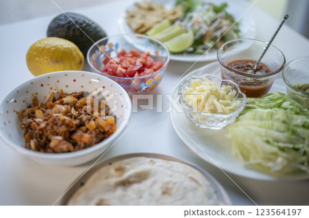 墨西哥美食經典炸玉米餅 123564197