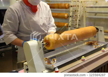 Handmade Baumkuchen Handmade Baumkuchen 123564287