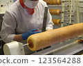 手工製作的Baumkuchen 123564288