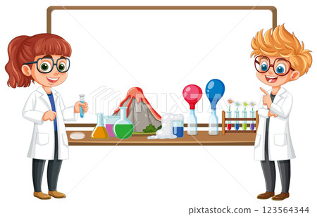 Young Scientists Conducting Fun Experiments 123564344