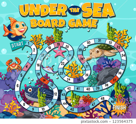 Under the Sea Adventure Board Game 123564375