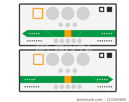 Simple icon of station sign_Chuo Line Simple icon of station sign_Chuo Line 123564909