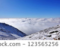 Mount Yari in early winter - Sea of clouds from Hidazawa / Northern Alps "Snowy mountain climbing" 123565256