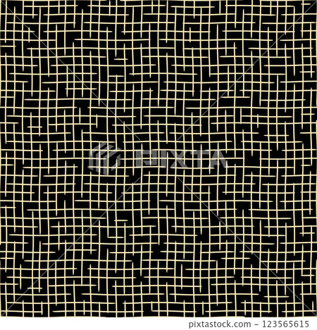 The geometric pattern with lines. Seamless vector background. Golden and black texture. Graphic modern pattern. Simple lattice graphic design 123565615
