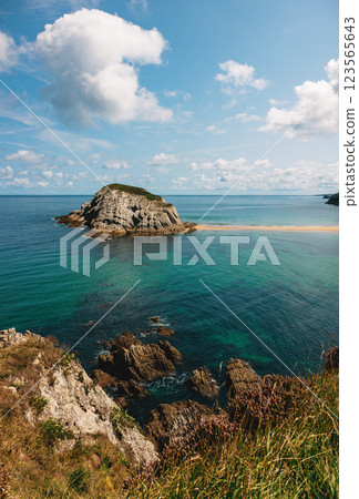 Scenic rocky island with a 123565643