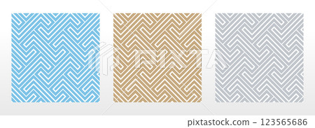 Set of abstract geometric patterns. Seamless vector backgrounds. Colored ornaments Graphic modern patterns Simple lattice graphic design Set of abstract geometric patterns. Seamless vector backgrounds. Colored ornaments Graphic modern patterns Simple lattice graphic design 123565686