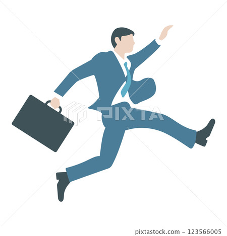 商人跳躍的例證 123566005