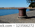 Bollard at the harbor 123566272