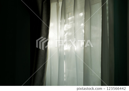 landscape with curtains 123566442
