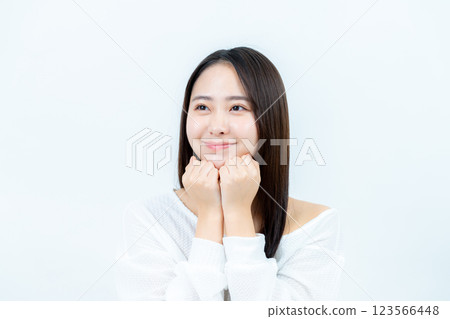 年輕女子的美麗形象 年輕女子的美麗形象 123566448