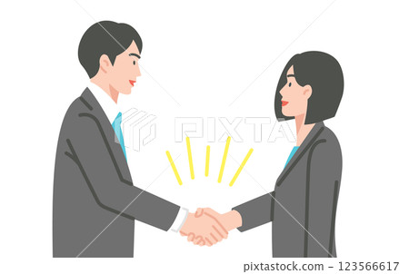 A businessman shaking hands 123566617