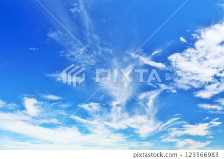 Autumn sky and clouds 123566983