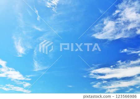 Autumn sky and clouds 123566986