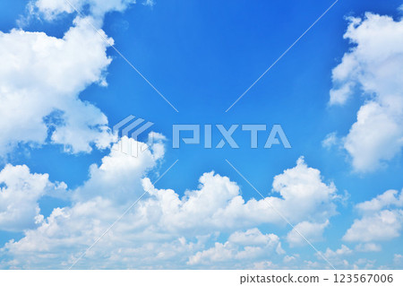 Summer blue sky and clouds Summer blue sky and clouds 123567006